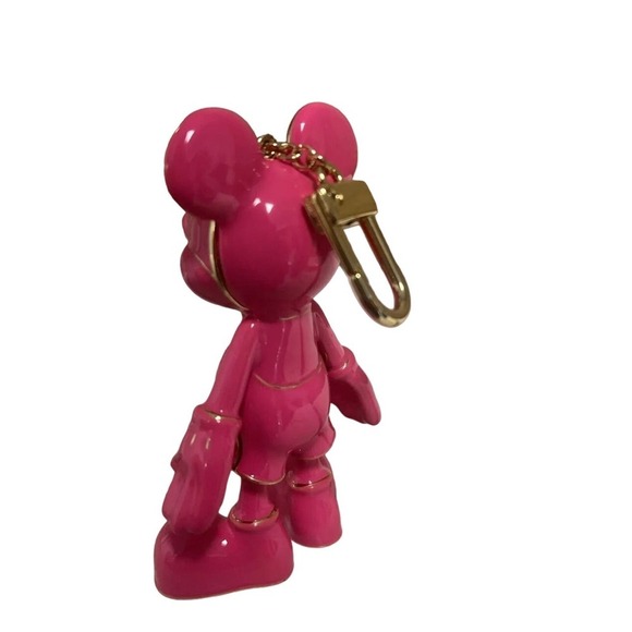Baublebar Disney Mickey Mouse Bag/Backpack Charm Keychain Hot Pink NIB - Picture 3 of 4